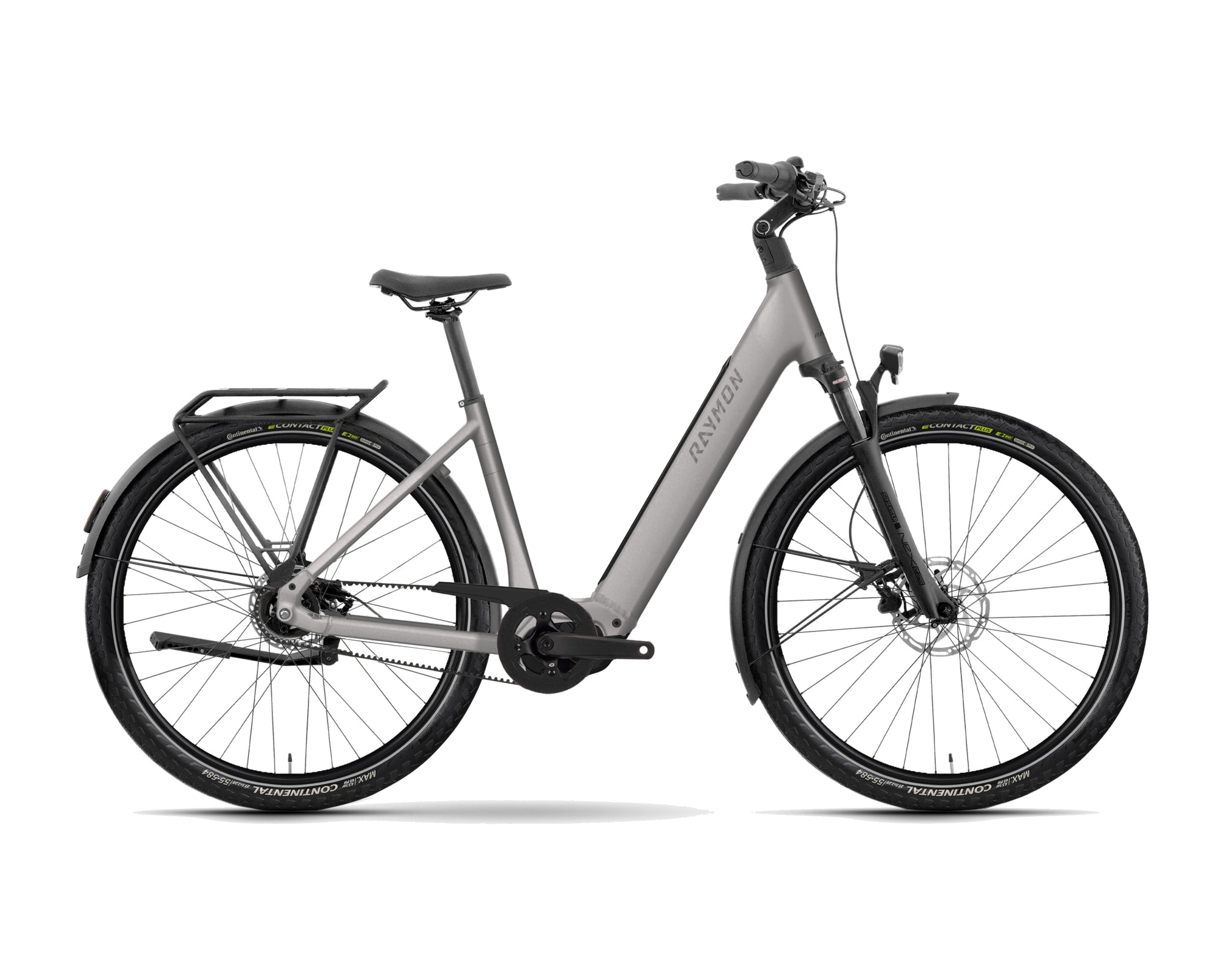 Raymon – Numa Pro – titansilver – 2027, Fahrrad, Modelljahr 2027, in titansilver, Seitenansicht