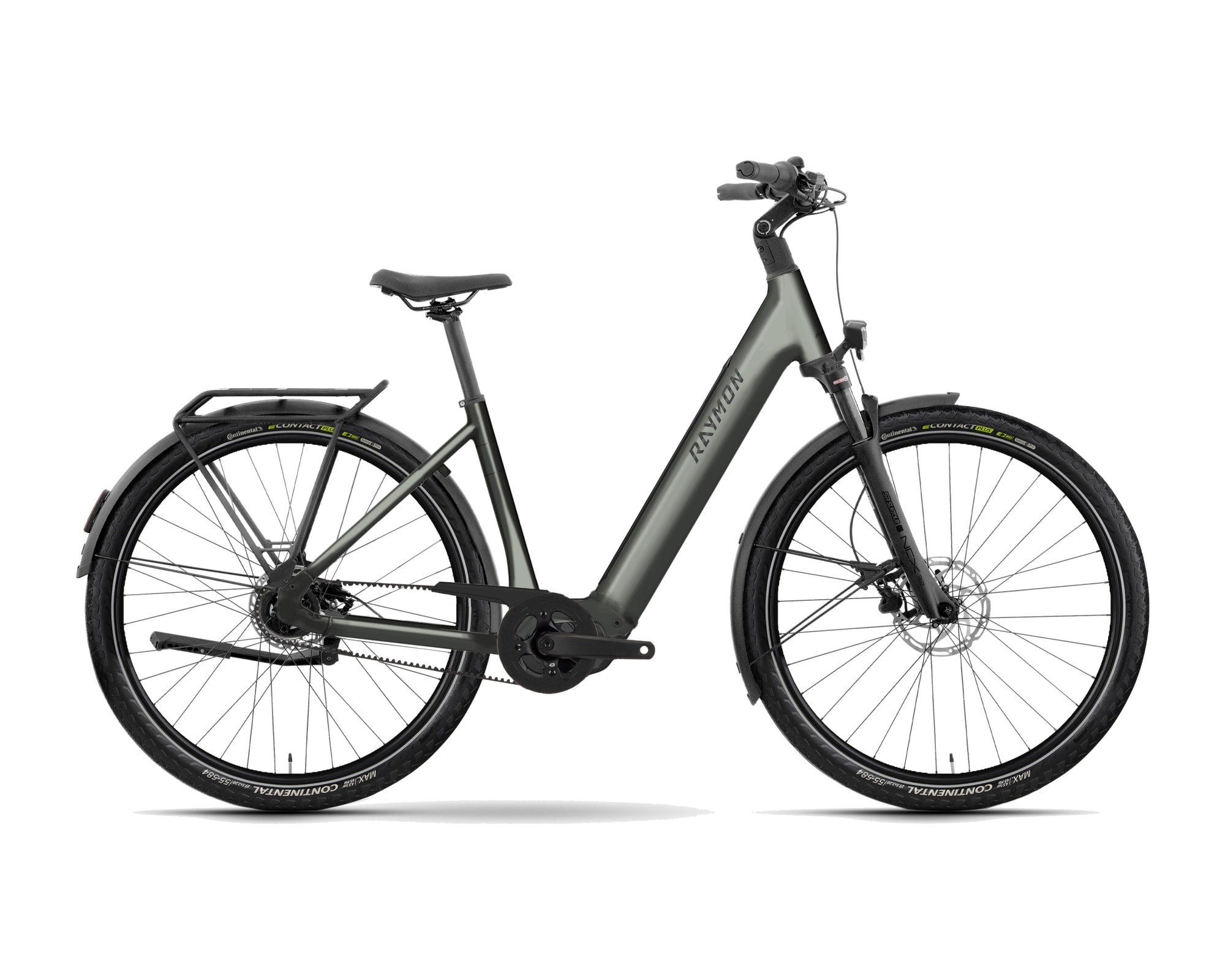 Raymon – Numa Ultimate – highlandgreen – 2027, Fahrrad, Modelljahr 2027, in highlandgreen, Seitenansicht