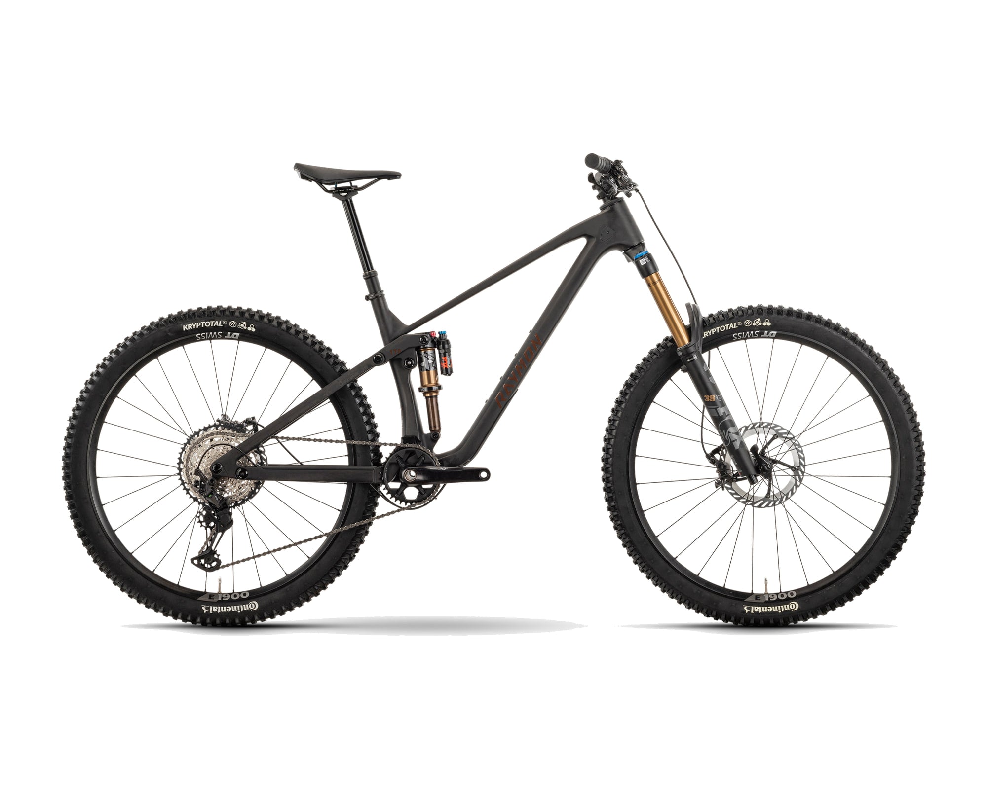 Raymon – Rokua 170 Ultra – carbon matt – 2025, Fahrrad, Modelljahr 2025, in carbon matt, Seitenansicht
