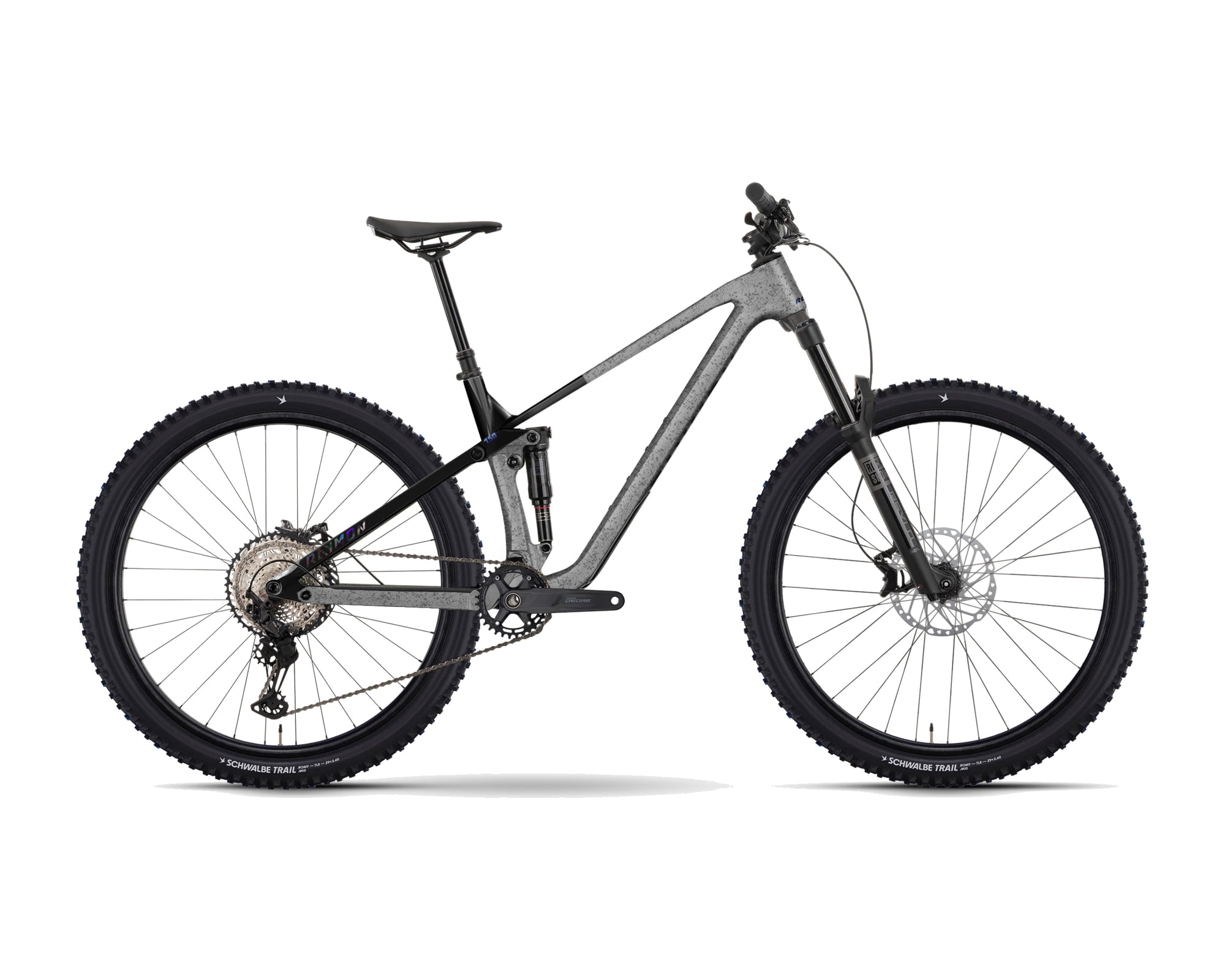 Raymon – Rokua AM Comp – grey marble/black – 2027, Fahrrad, Modelljahr 2027, in grey marble/black, Seitenansicht