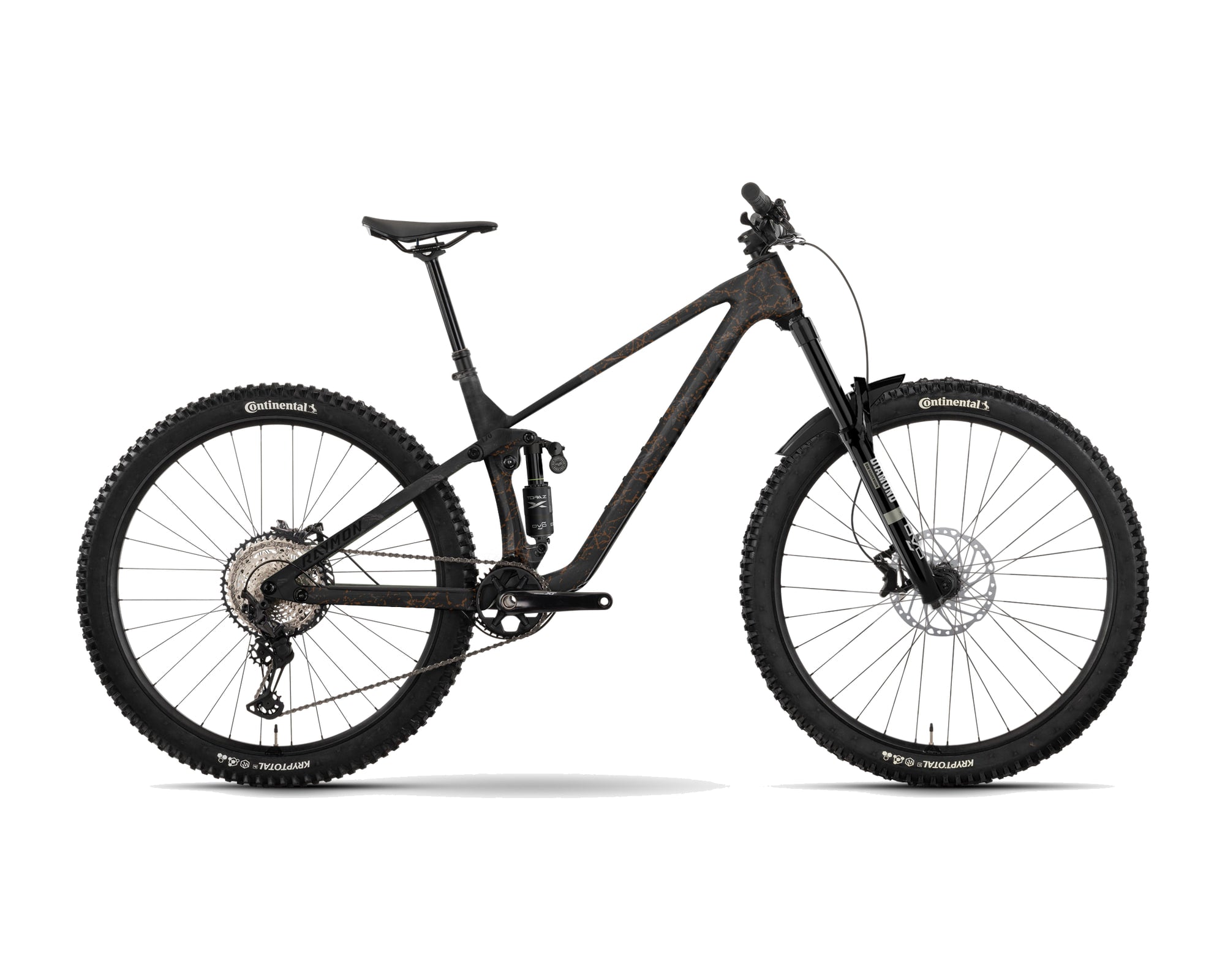 Raymon – Rokua LT Pro – black stone/carbon – 2027, Fahrrad, Modelljahr 2027, in black stone/carbon, Seitenansicht