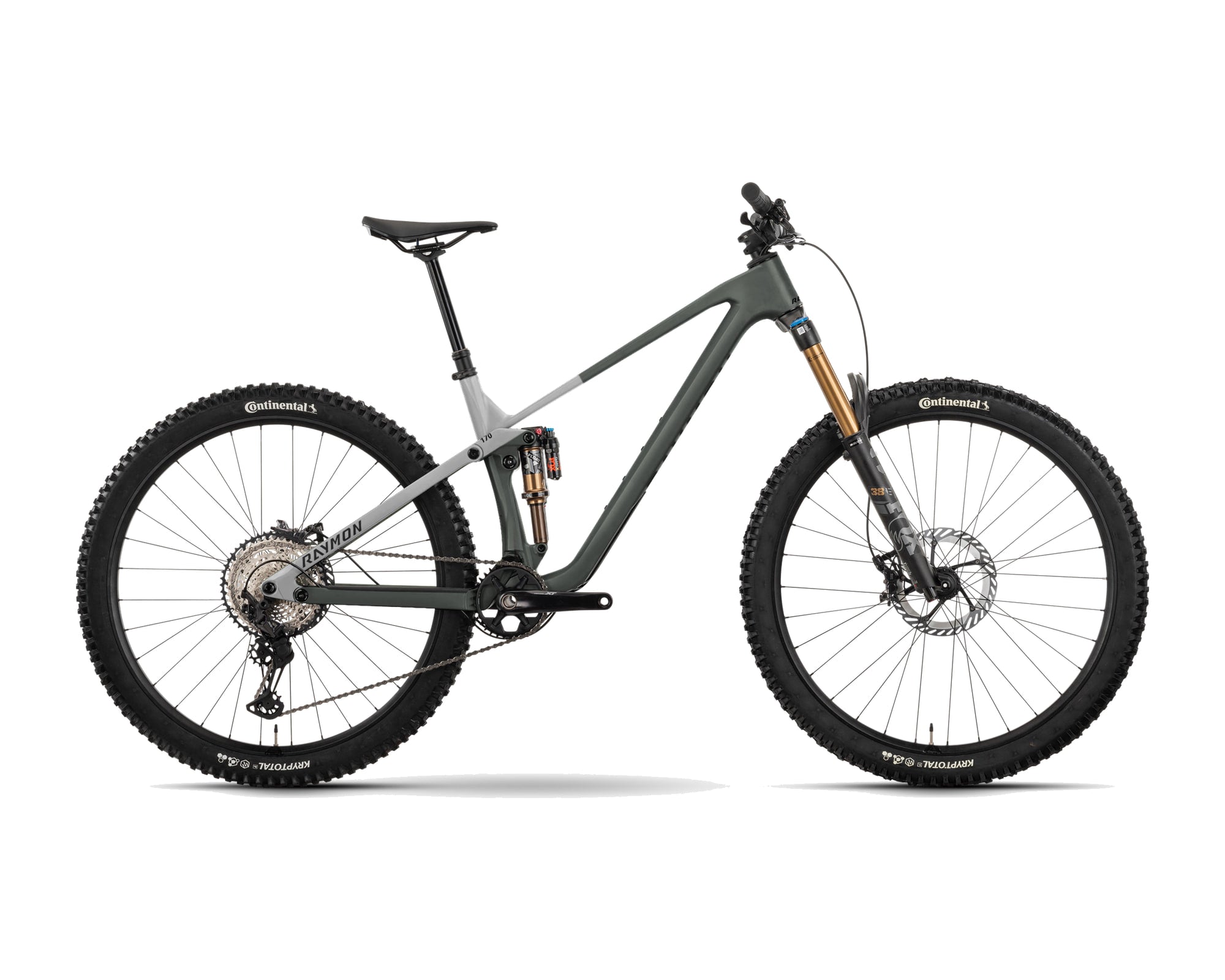 Raymon – Rokua LT Ultra – northgrey/stormwhite – 2027, Fahrrad, Modelljahr 2027, in northgrey/stormwhite, Seitenansicht