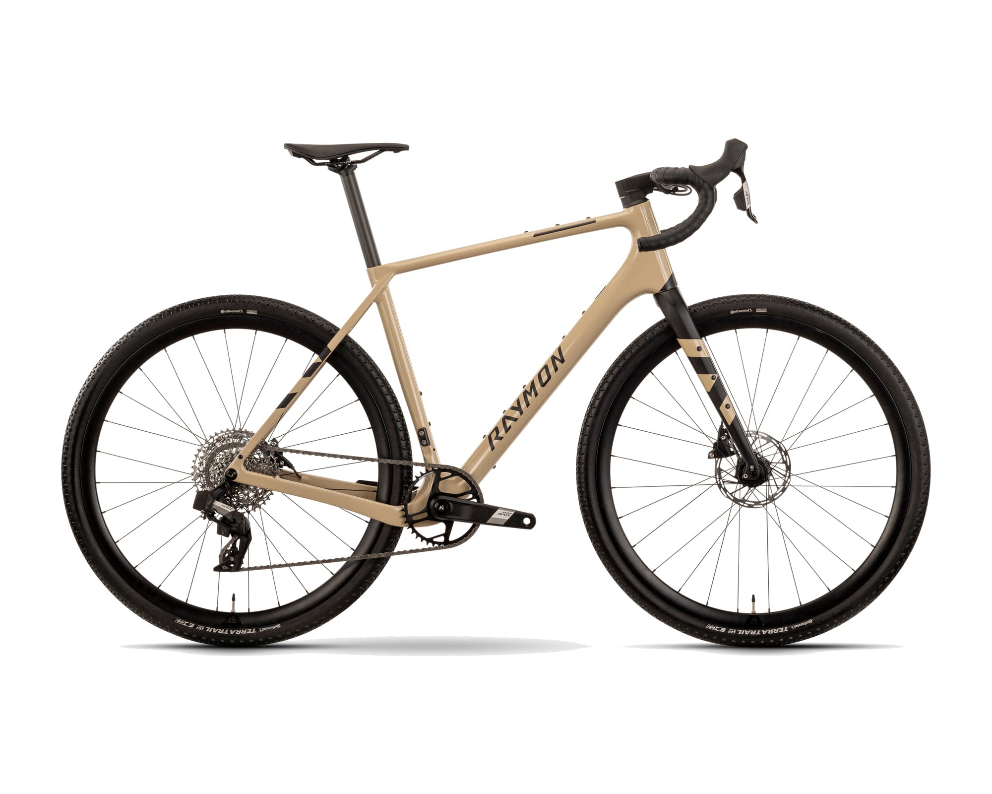 Raymon – Soreno Pro – sand/black – 2025, Fahrrad, Modelljahr 2025, in sand/black, Seitenansicht