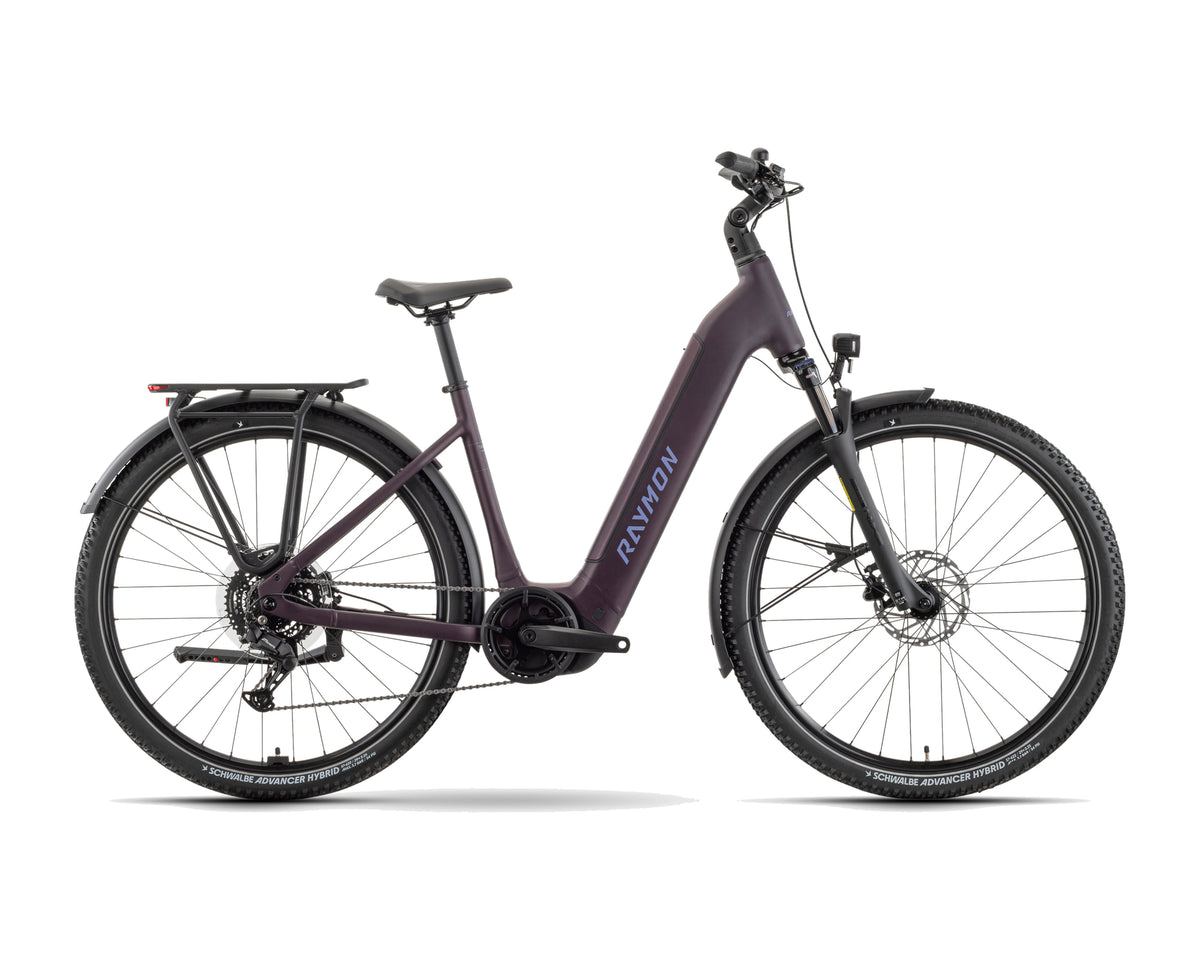 Raymon – Tahona Comp – floridplum – 2027, Fahrrad, Modelljahr 2027, in floridplum, Seitenansicht