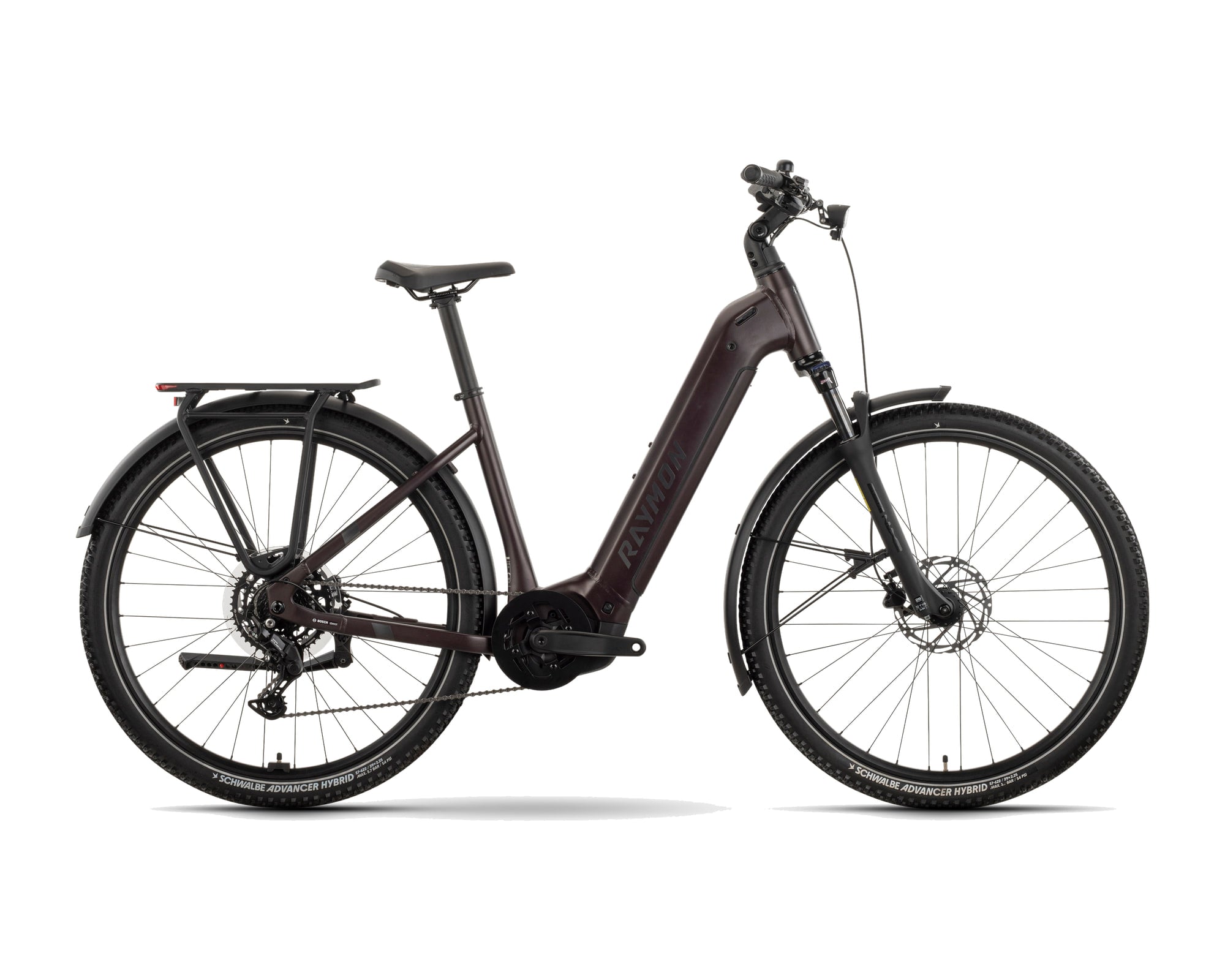 Raymon – Tahona Comp – plum noir – 2026, Fahrrad, Modelljahr 2026, in plum noir, Seitenansicht
