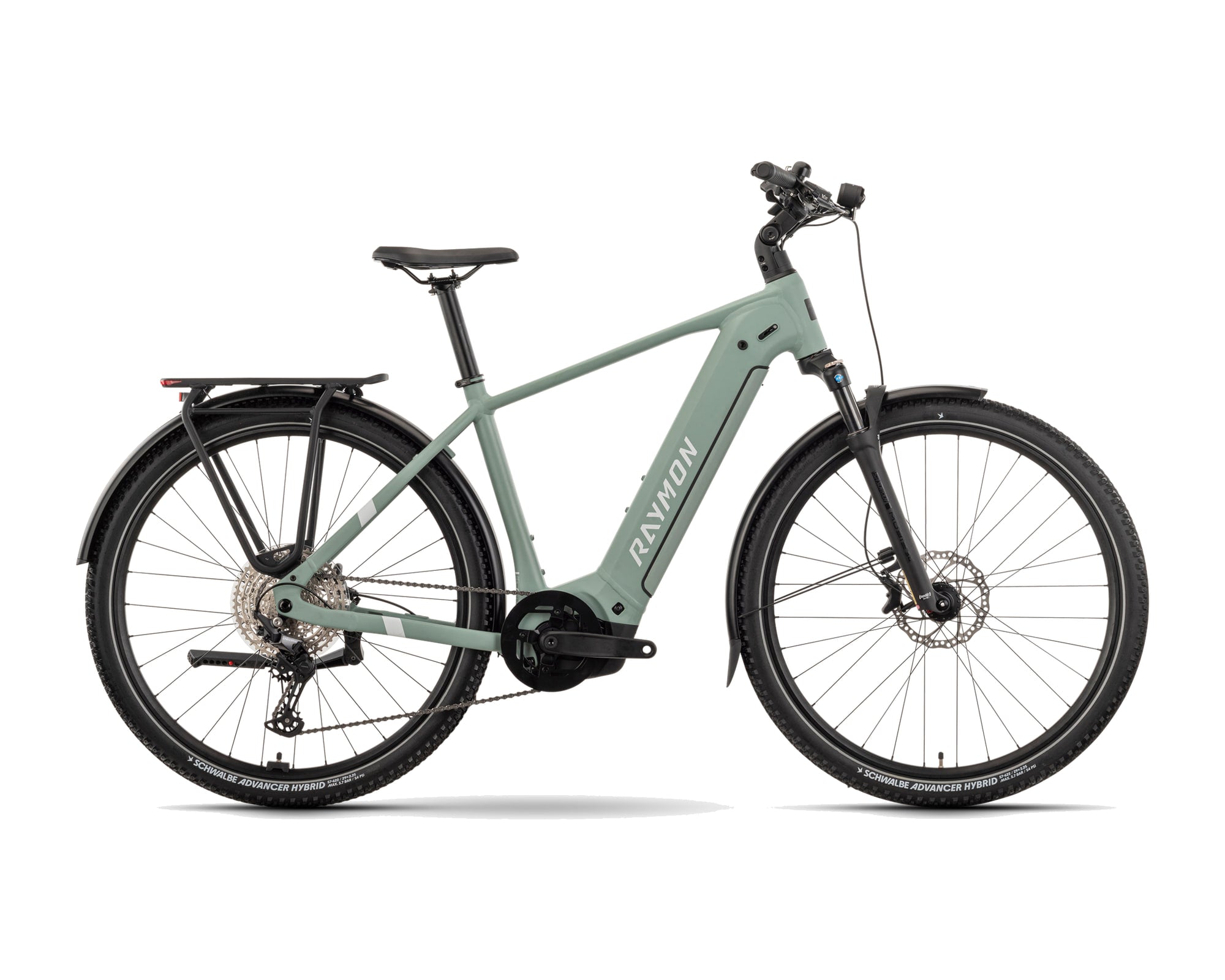 Raymon – Tahona Pro – mint / cotton / violet – 2025, Fahrrad, Modelljahr 2025, in mint / cotton / violet, Seitenansicht