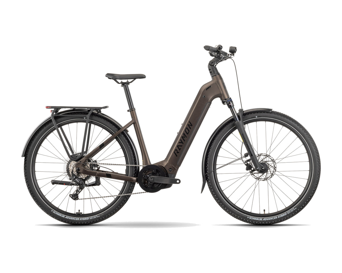 Raymon – Tahona – tenmoku / black / honey – 2025, Fahrrad, Modelljahr 2025, in tenmoku / black / honey, Seitenansicht