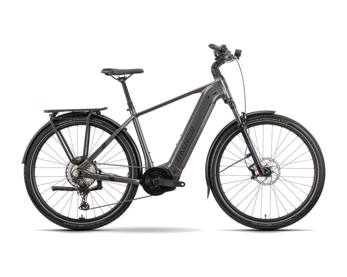 Raymon – Tahona Ultra – metalgrey / black / citron – 2025, Fahrrad, Modelljahr 2025, in metalgrey / black / citron, Seitenansicht