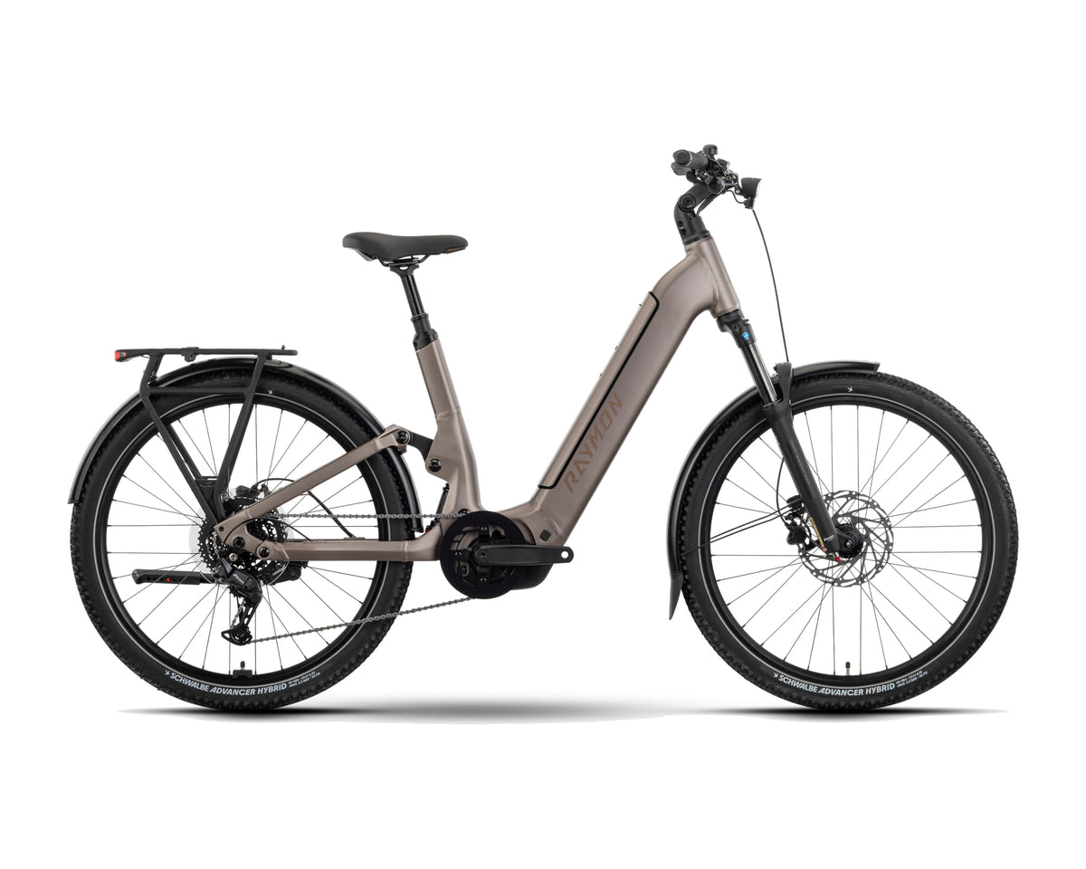 Raymon – Tavano Base – taupegrey – 2027, Fahrrad, Modelljahr 2027, in taupegrey, Seitenansicht