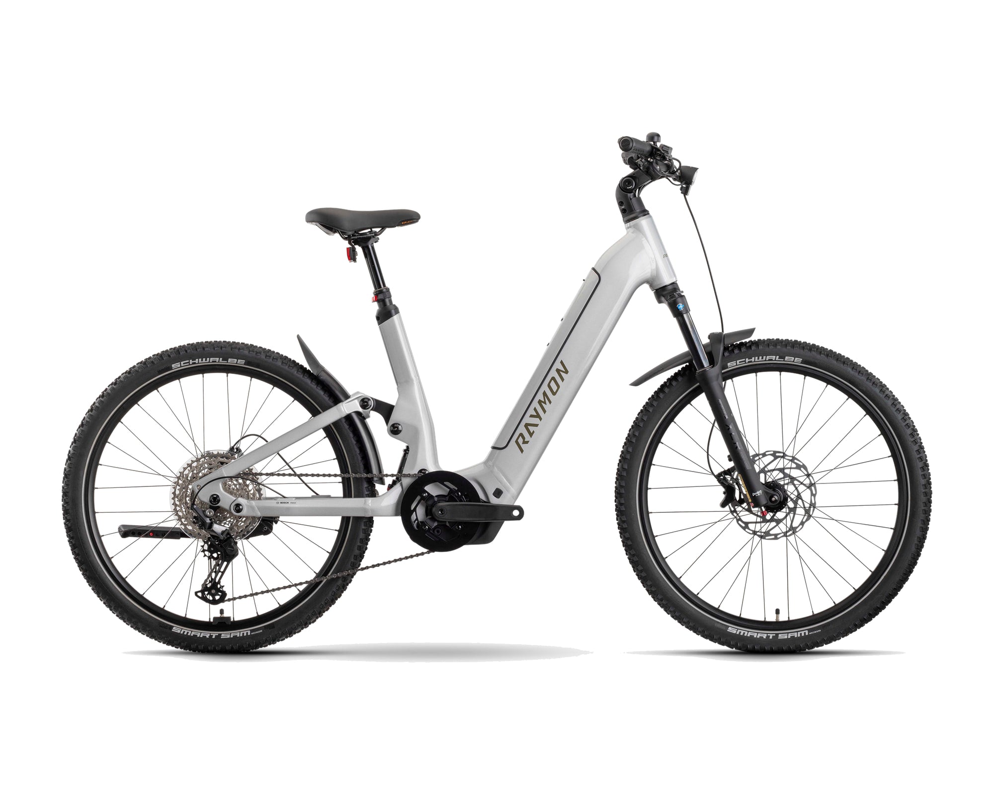 Raymon – Tavano Sport – silver/taupe – 2026, Fahrrad, Modelljahr 2026, in silver/taupe, Seitenansicht