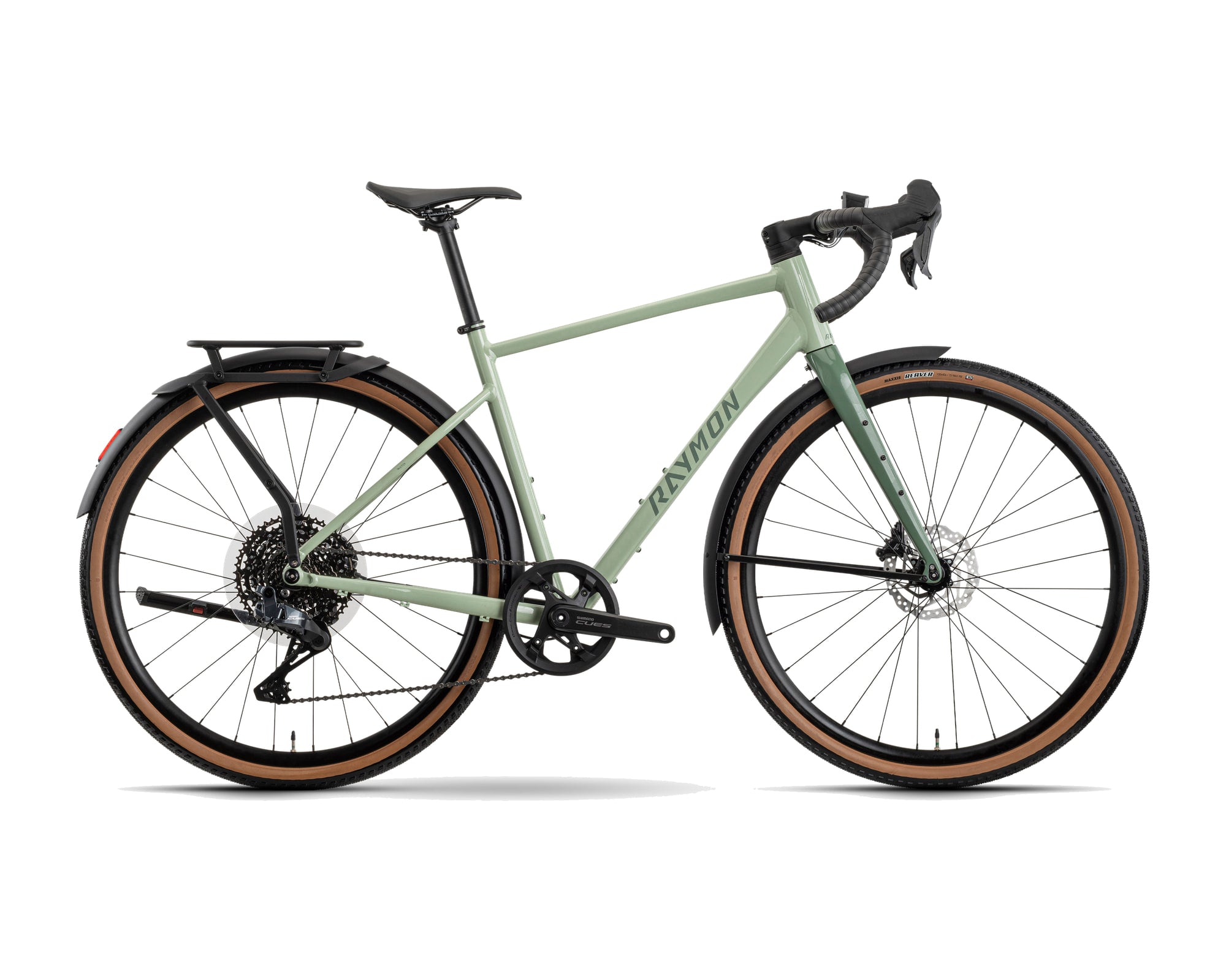 Raymon – Territ Auto Street – salviagreen/sagegreen – 2026, Fahrrad, Modelljahr 2026, in salviagreen/sagegreen, Seitenansicht
