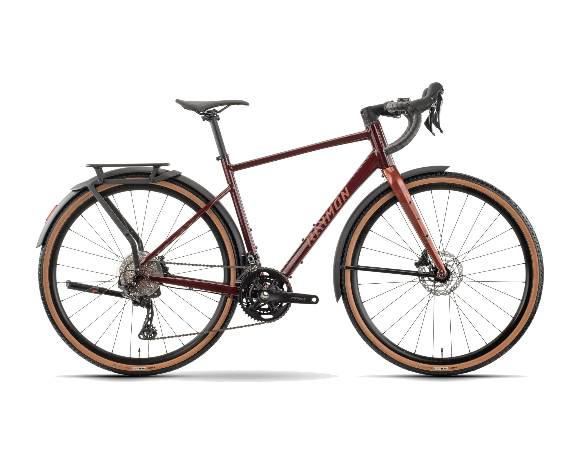 Raymon – Territ Pro Street – maroonbrown/brick – 2026, Fahrrad, Modelljahr 2026, in maroonbrown/brick, Seitenansicht