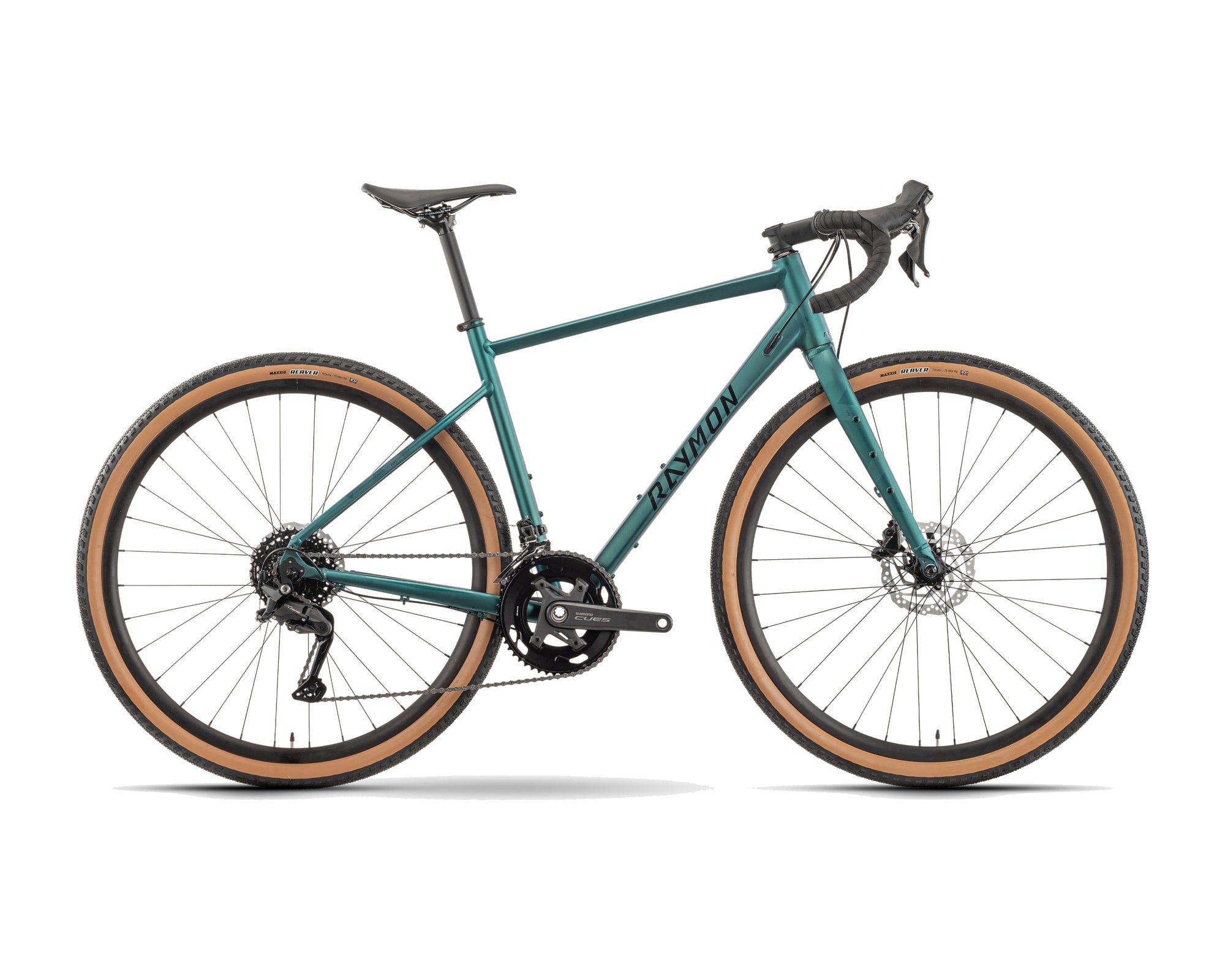 Raymon – Territ Pure – pinegreen – 2027, Fahrrad, Modelljahr 2027, in pinegreen, Seitenansicht