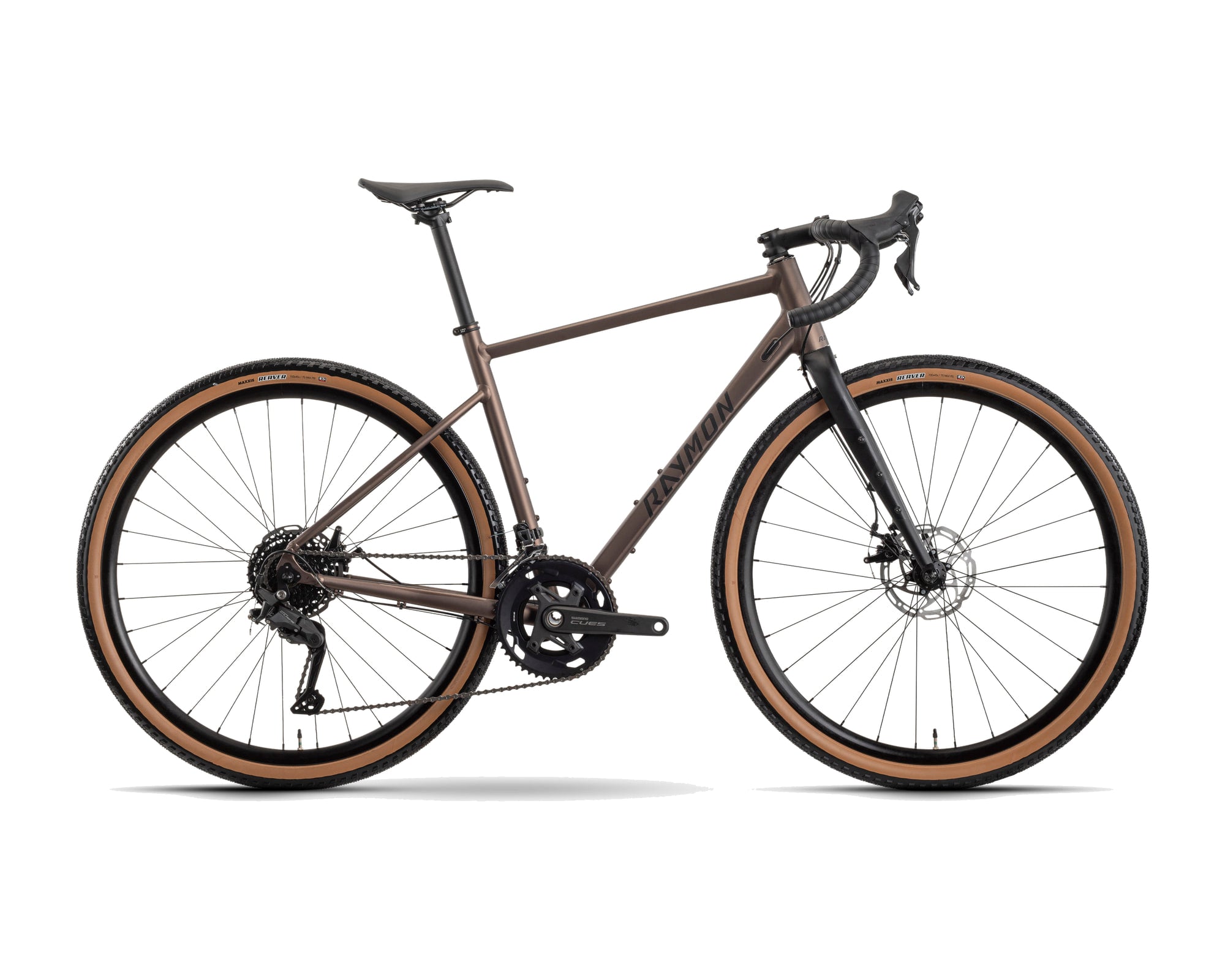 Raymon – Territ Pure – silt brown/black – 2026, Fahrrad, Modelljahr 2026, in silt brown/black, Seitenansicht