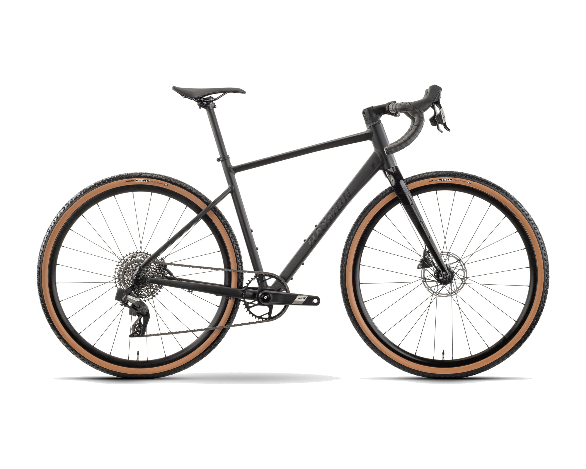 Raymon – Territ Ultra – black stealth – 2026, Fahrrad, Modelljahr 2026, in black stealth, Seitenansicht
