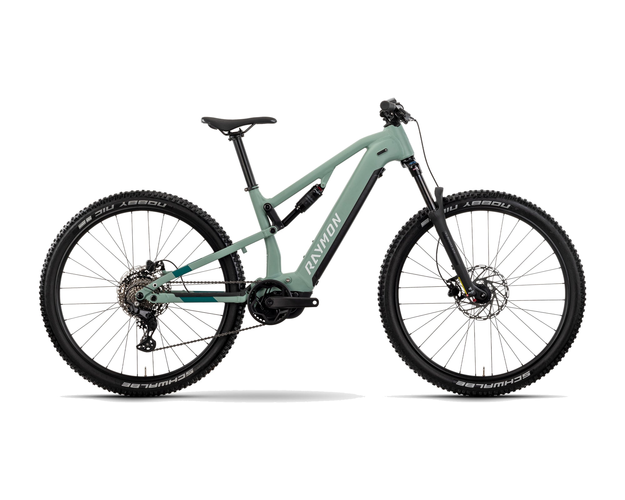 Raymon – Trailray 120 – mint / jade / cotton – 2025, Fahrrad, Modelljahr 2025, in mint / jade / cotton, Seitenansicht