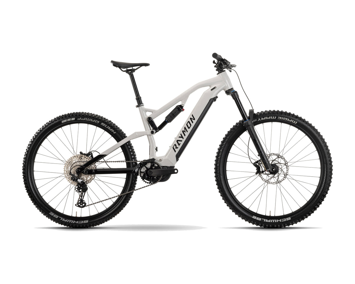 Raymon – Trailray 150 – storm / black / violet – 2025, Fahrrad, Modelljahr 2025, in storm / black / violet, Seitenansicht