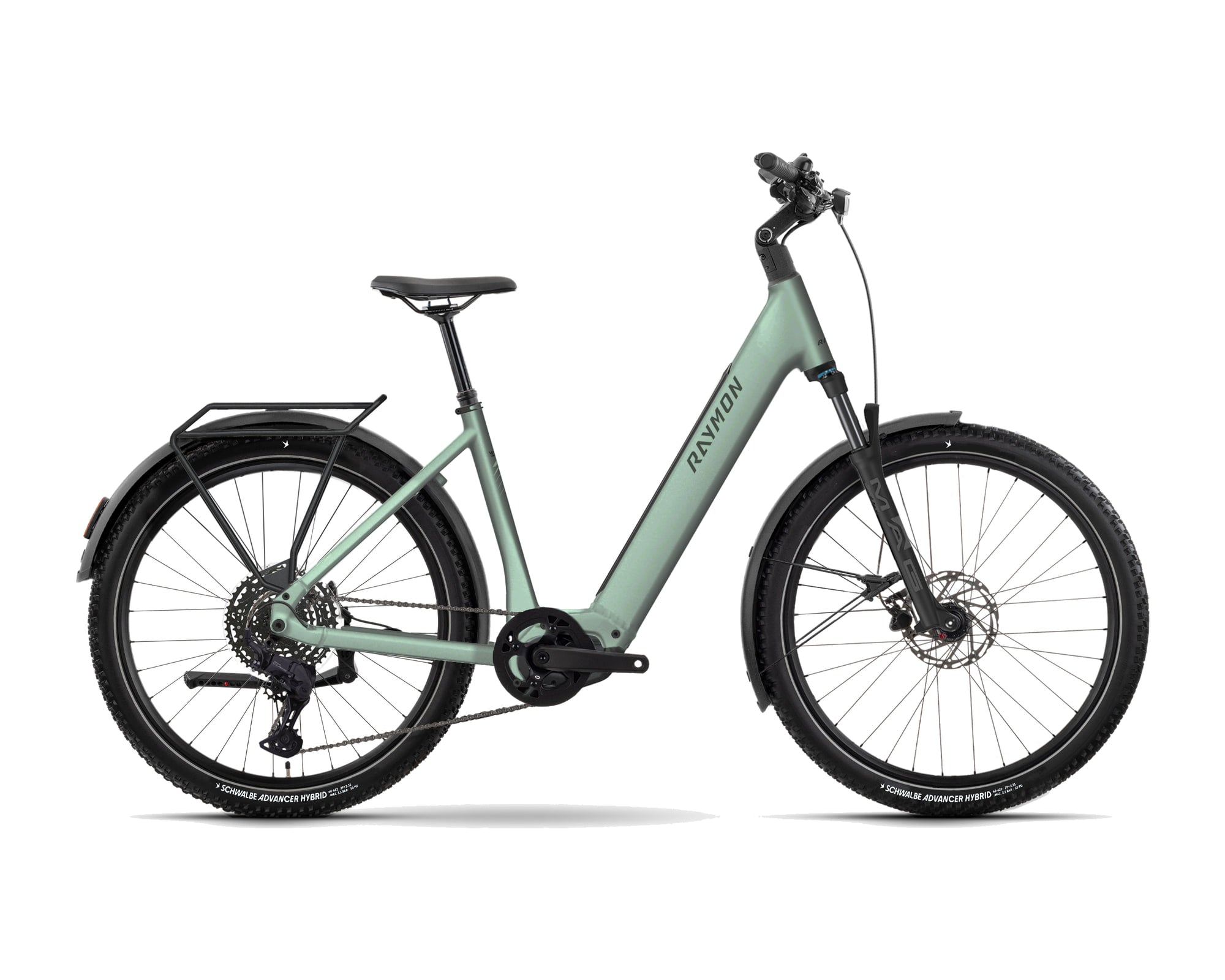Raymon – Varno Pro – seafoam green – 2027, Fahrrad, Modelljahr 2027, in seafoam green, Seitenansicht