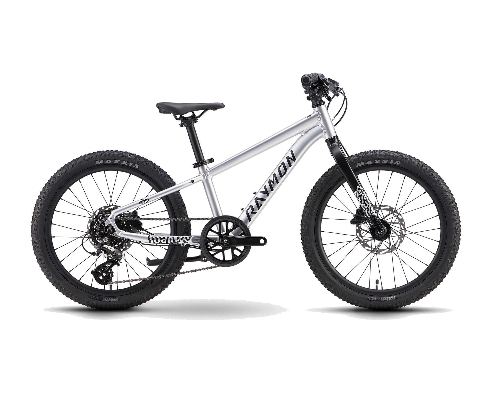 Raymon – Yanga 20 Pro – rawsilver – 2027, Fahrrad, Modelljahr 2027, in rawsilver, Seitenansicht