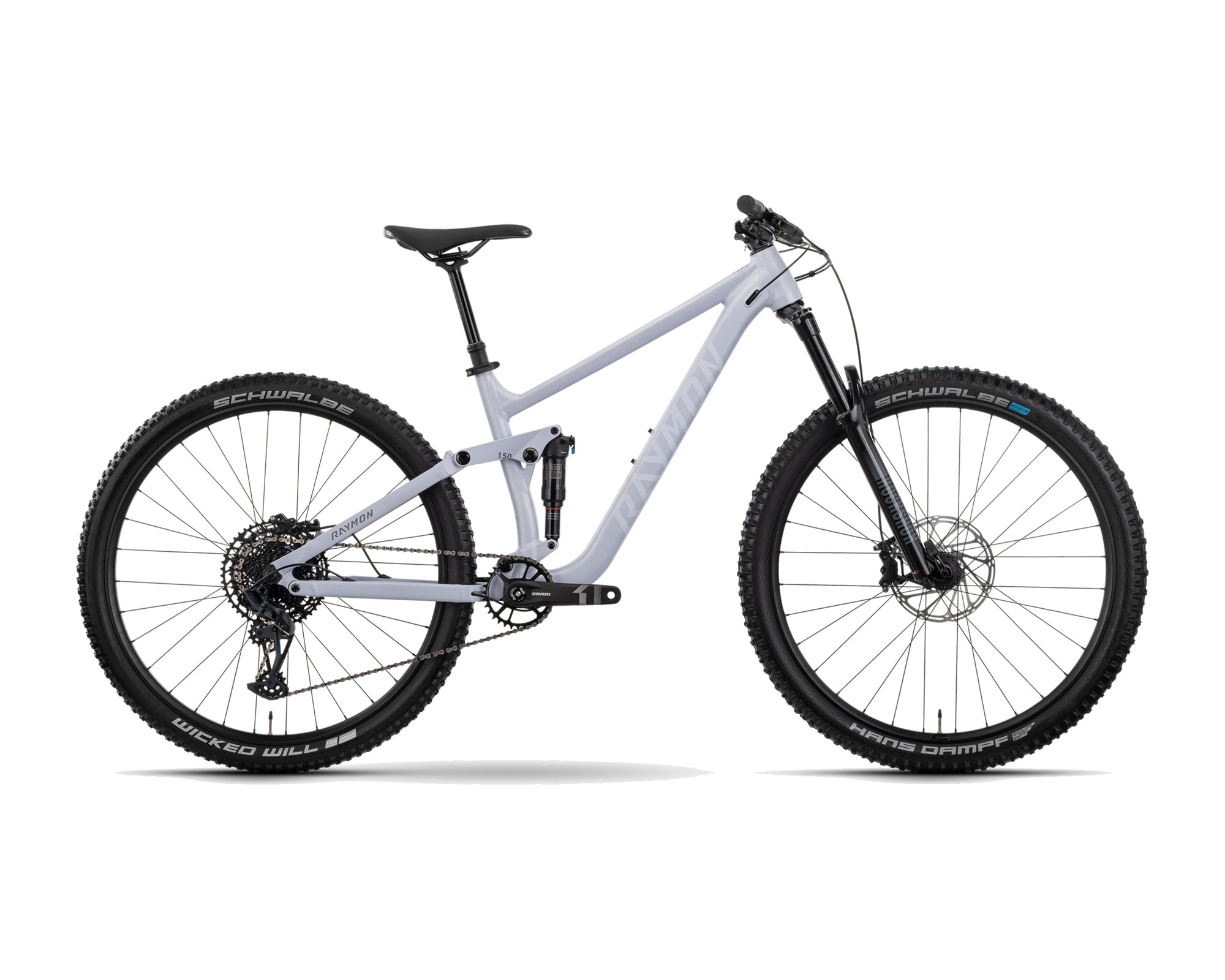 Raymon – Yara 150 Ultra – blush white matt – 2025, Fahrrad, Modelljahr 2025, in blush white matt, Seitenansicht