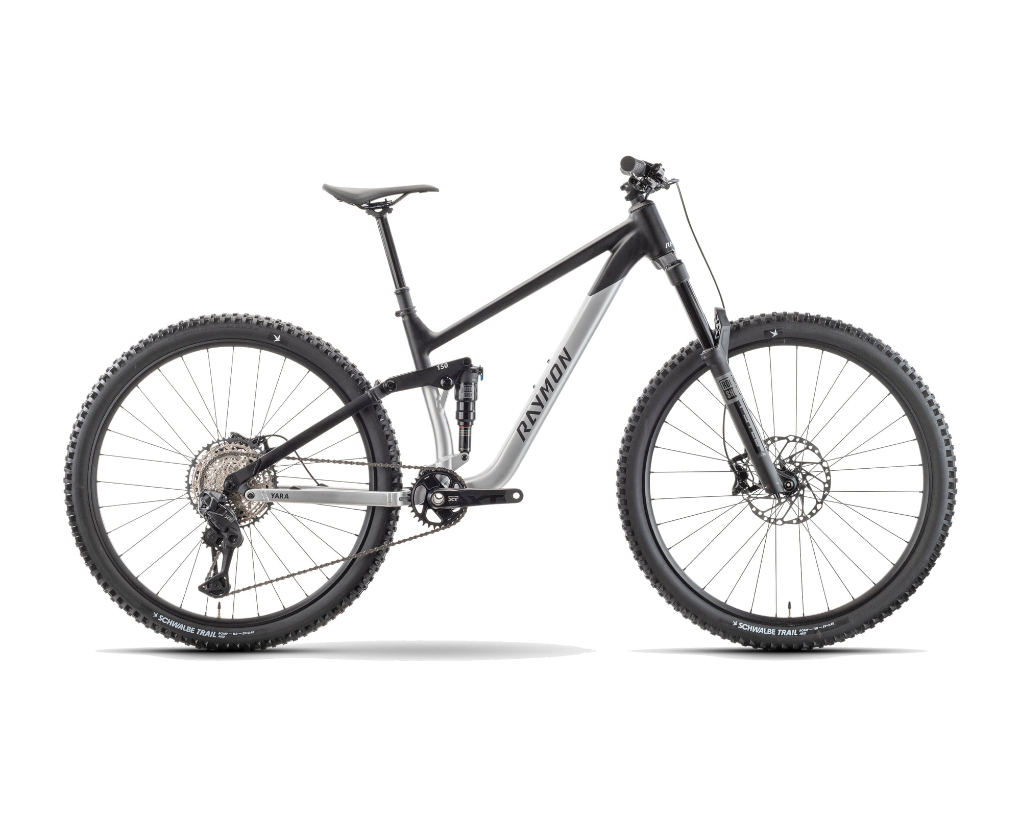 Raymon – Yara LT Ultra – black/raw – 2027, Fahrrad, Modelljahr 2027, in black/raw, Seitenansicht
