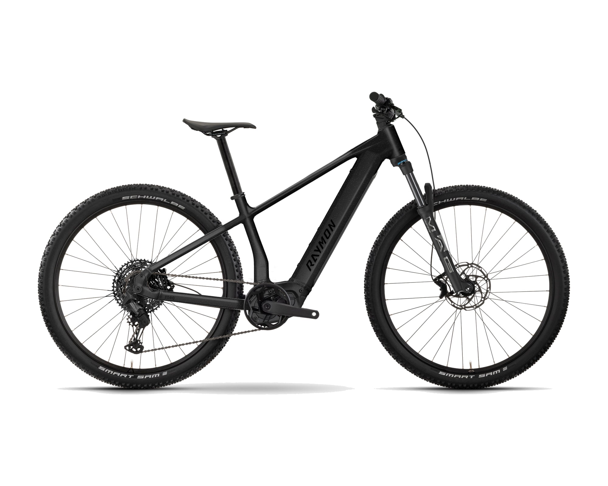 Raymon – Zorq Pro – micablack stealth – 2027, Fahrrad, Modelljahr 2027, in micablack stealth, Seitenansicht