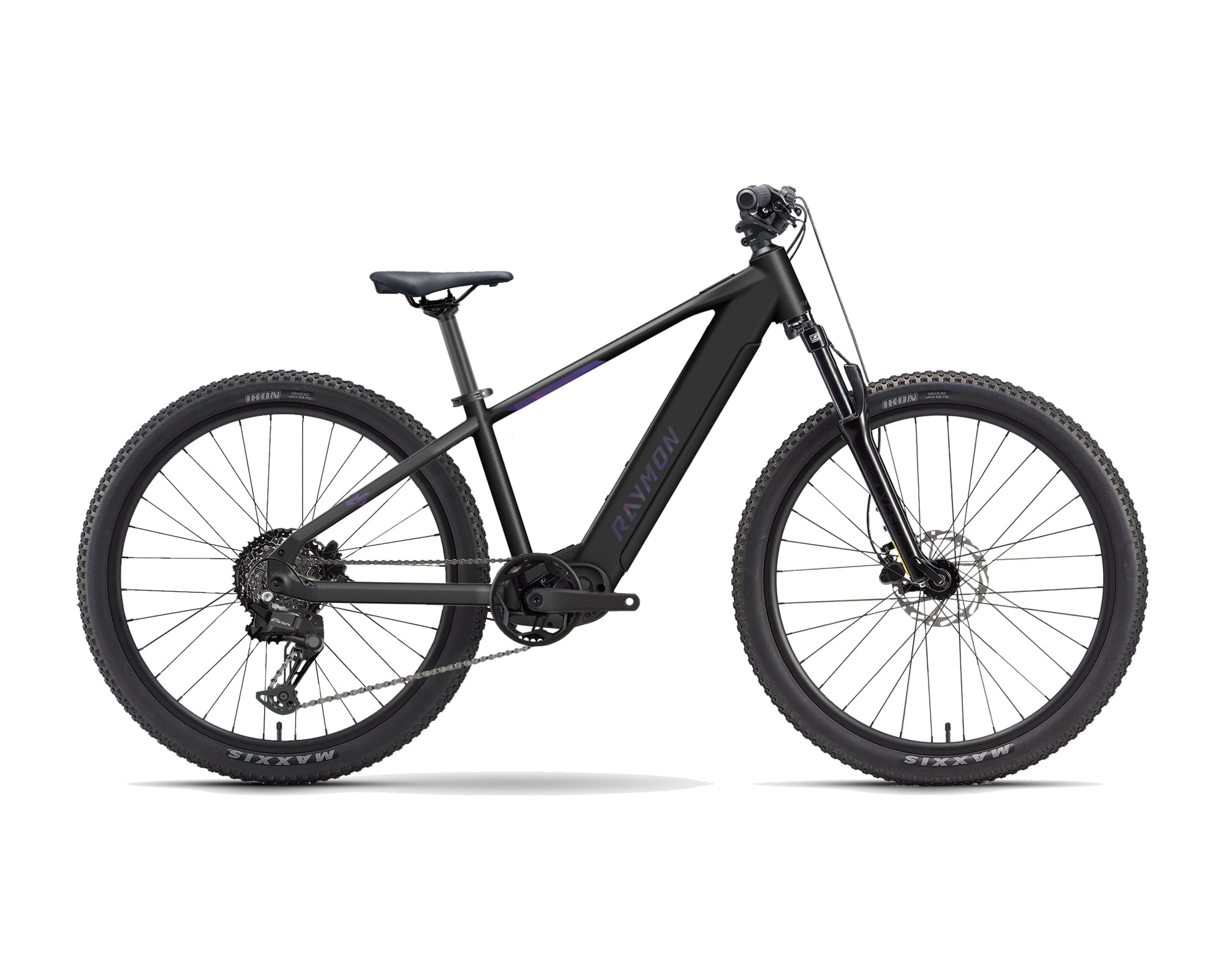 Raymon – Zorq Pure – black/galaxy – 2027, Fahrrad, Modelljahr 2027, in black/galaxy, Seitenansicht